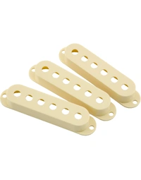 Fender American Road Worn Stratocaster Pickup Covers Aged White (Set of 3)