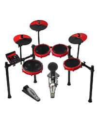 Alesis Nitro Max Special Edition Red 5-Piece All Mesh Electronic Drum Kit w/ Bluetooth