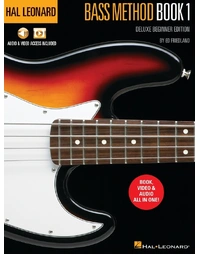 HAL LEONARD BASS METHOD BK 1 DELUXE BEGINNER EDITION BK/OLM