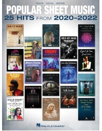 POPULAR SHEET MUSIC 25 HITS FROM 2020-2022 PVG