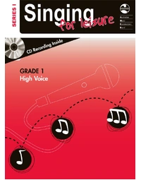 AMEB Singing For Leisure Series 1 Grade 1 High Voice Book / CD