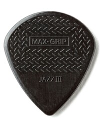 Dunlop Jazz III Max Grip Black Stiffo Pick