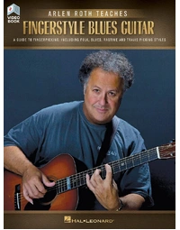 ARLEN ROTH TEACHES FINGERSTYLE BLUES GUITAR BK/OLV