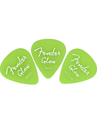 Fender Glow In The Dark 351 Picks 12-Pack