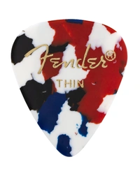 Fender American Classic Celluloid Confetti 351 Shape Picks Thin .46 (Pack of 144)