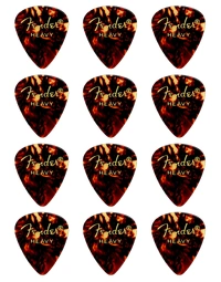 Fender American Classic Celluloid Tortoiseshell Guitar Picks 351 Shape Heavy .97 (Pack of 12)