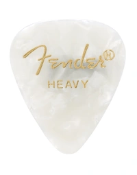 Fender American Premium Celluloid 351 Shape Picks Heavy .97 White Moto (Pack of 144)
