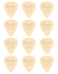 Fender American Dura-Tone 351 Shape Picks .71 Olympic White (Pack of 12)