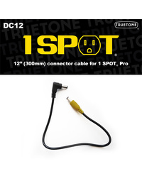 1 Spot 12" DC Cable Male R-Angle to Male Straight Cable