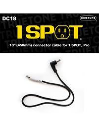 1 Spot 18" DC Cable Male R-Angle to Male Straight Cable
