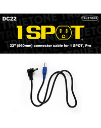 1 Spot 22" DC Cable Male R-Angle to Male Straight Cable