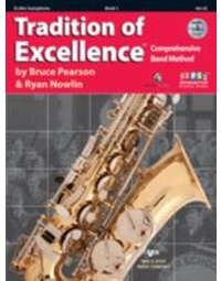TRADITION OF EXCELLENCE BK 1 ALTO SAX BK/DVD