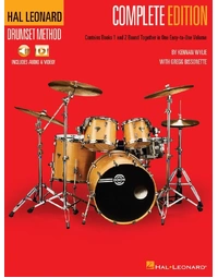 HAL LEONARD DRUMSET METHOD COMPLETE EDITION BK/OLM