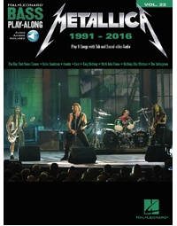 METALLICA 1991-2016 BASS PLAYALONG V22 BK/OLA