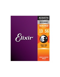 Elixir Acoustic Nanoweb Medium 13-56 - 11102