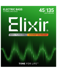 Elixir Bass Nanoweb NPS 5 String Light Medium 45-135 Strings - 14207