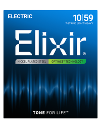 Elixir Electric Optiweb 7 String Light Heavy 10-59 Guitar Strings - 19074