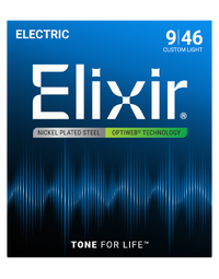 Elixir Electric Optiweb Custom Light 9-46 Guitar Strings - 19027