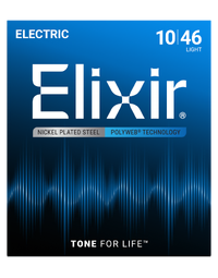 Elixir Electric Polyweb Light 10-46 Guitar Strings - 12050