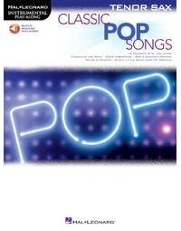 Classic Pop Songs For Tenor Sax Book / Online Audio