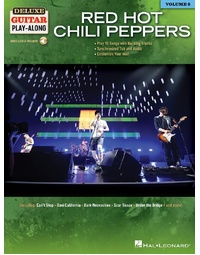 RED HOT CHILI PEPPERS DELUXE GUITAR PLAYALONG V8 BK/OLA