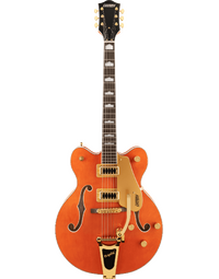 Gretsch G5422TG Electromatic Hollow Body Double-Cut Bigsby & Gold Hardware LRL Orange Stain