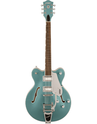 Gretsch G5622T-140 Electromatic 140th Double Platinum Center Block w/ Bigsby LRL Two-Tone Stone Platinum/Pearl Platinum