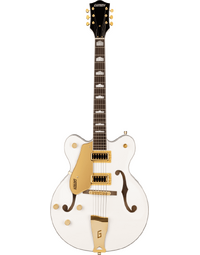 Gretsch G5422GLH Electromatic Hollow Body Double-Cut Gold Hardware Left-Handed LRL Snowcrest White