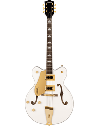 Gretsch G5422GLH Electromatic Hollow Body Double-Cut Gold Hardware Left-Handed LRL Snowcrest White
