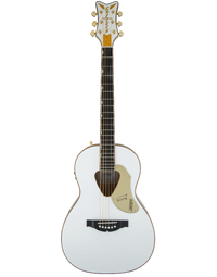 Gretsch G5021WPE Rancher Penguin Solid Top Parlour Acoustic Guitar w/ Pickup White
