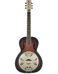Gretsch G9241 Alligator Biscuit Round-Neck Resonator Guitar Fishman Pickup 2-Colour Sunburst