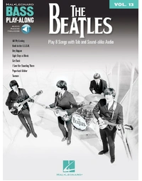 THE BEATLES BASS PLAYALONG V13 BK/OLA
