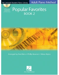 HLSPL ADULT PIANO POPULAR FAVORITES 2 BK/CD