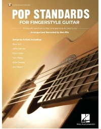 POP STANDARDS FOR FINGERSTYLE GUITAR BK/OLA