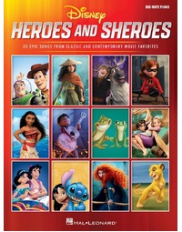 DISNEY HEROES AND SHEROES FOR BIG NOTE PIANO