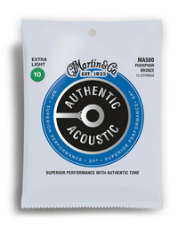 Martin Authentic, 12 String, Extra Light, 10-47 92/8 Acoustic Guitar Strings