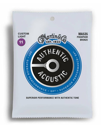 Martin Authentic, Custom Light, 11-52 92/8 Acoustic Guitar Strings