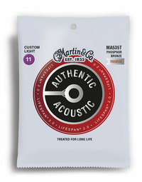 Martin Authentic Treated, Custom Light, 11-52 92/8 Acoustic Guitar Strings