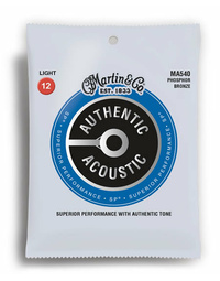 Martin Authentic, Light, 12-54 92/8 Acoustic Guitar Strings