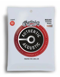 Martin MA540T Authentic Treated, Light, 12-54 92/8 Acoustic Guitar Strings