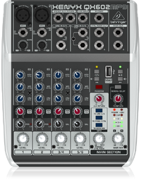 Behringer XENYX QX602MP3 6-Input MP3 Mixer W/FX