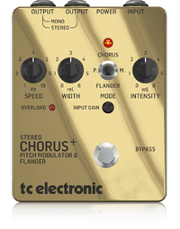 TC Electronic SCF Gold SE Stereo Chorus Flanger Pedal Special Edition Gold