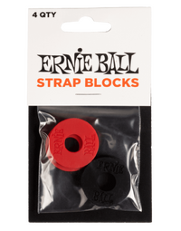 Ernie Ball Strap Blocks (Red/Blk) 4pk
