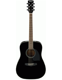 Ibanez PF15 Dreadnought Acoustic Guitar Black High Gloss