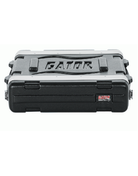 Gator GR-2S Shallow Depth Moulded PE Rack Hard Case 2U