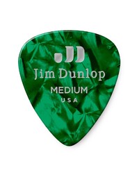 Dunlop Celluloid Green Classic Pick - Medium