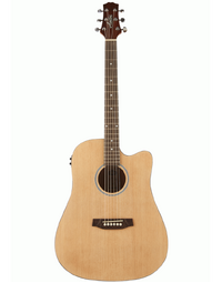 Ashton D20CEQ NTM Dreadnought Acoustic Guitar W/ Pickup Natural