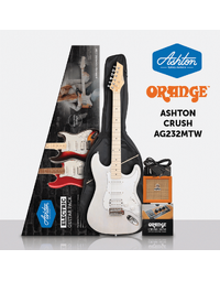 Ashton AG232MTW Electric Guitar Amp Pack - Metallic White