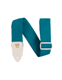 Ernie Ball Teal Polypro Guitar Strap w/ White Ends