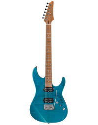 Ibanez Prestige MM1 TAB Martin Miller Electric Guitar Transparent Aqua Blue